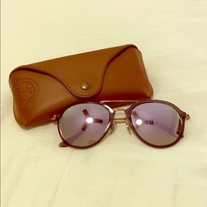 Ray Ban Purple Mirror Lens Highstreet Sunglasses